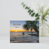 Golf Breeze Florida Sunset Get Well Postcard Postkarte (Stehend Vorderseite)