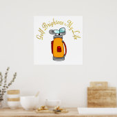 Golf bricht mein Leben Poster (Küche)