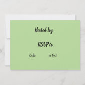 Golf Bridal Dusche Einladung mit Golfball (Rückseite)