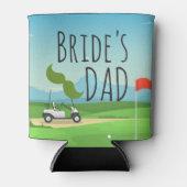 Golf Bride Vater für Golfer Wedding Dosenkühler (Vorderseite)