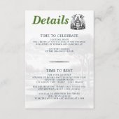 Golf Brides Wedding Begleitkarte (Vorderseite)