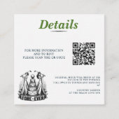 Golf Brides Wedding QR Code Begleitkarte (Vorderseite)