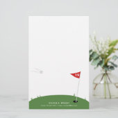 Golf Briefpapier (Stehend Vorderseite)