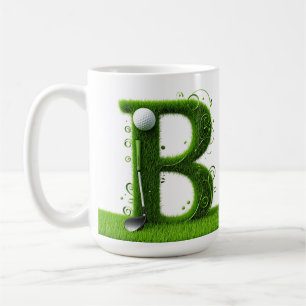 ⛳ Golf Buchstabe B Monogramm Moderne elegante Gesc Kaffeetasse
