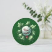 Golf Buddy Weihnachtskarte Feiertagskarte (Stehend Vorderseite)
