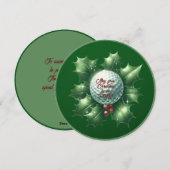 Golf Buddy Weihnachtskarte Feiertagskarte (Vorne/Hinten)