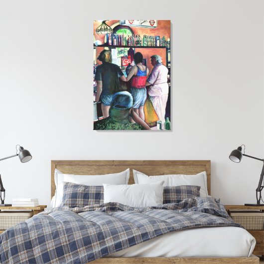 Golf Bufe Budapest Leinwanddruck (Insitu (Schlafzimmer))