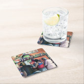 Golf Bufe, Budapest Rechteckiger Pappuntersetzer (Vor Ort)