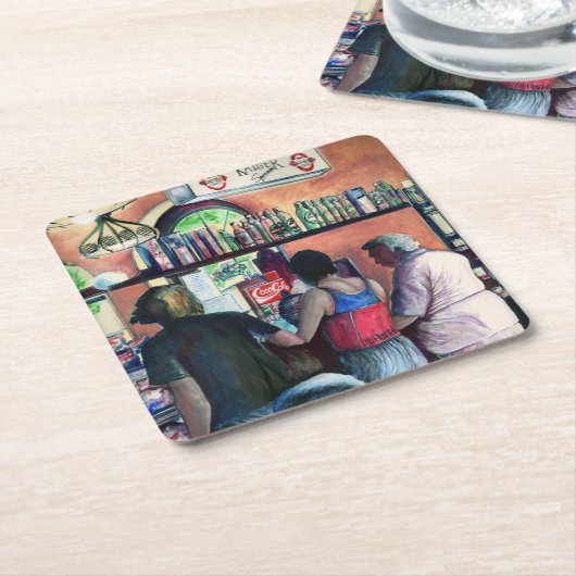 Golf Bufe, Budapest Rechteckiger Pappuntersetzer (angewinkelt)