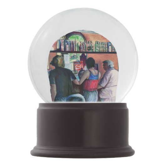 Golf Bufe, Budapest Schneekugel (Rückseite)