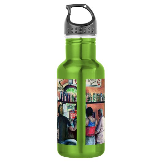 Golf Buffet, Budapest Edelstahlflasche (Rückseite)