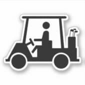 Golf-Buggy Aufkleber (Vorderseite)