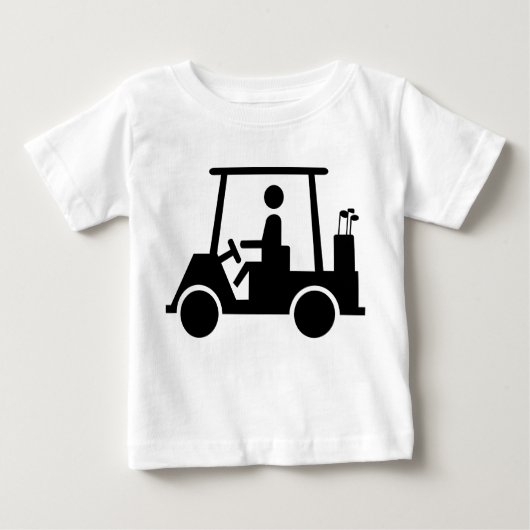 Golf-Buggy Baby T-shirt (Vorderseite)