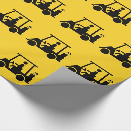 Golf-Buggy Geschenkpapier (Ecke)