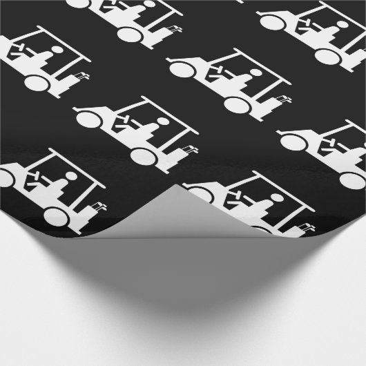 Golf-Buggy Geschenkpapier (Ecke)