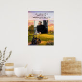 Golf Buggy Lebensfeier Willkommensschild Foto Poster (Küche)