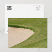 Golf Bunker Postkarte (Vorne/Hinten)