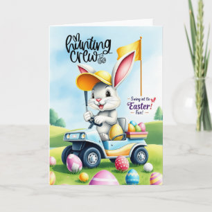 Golf Bunny Ribbit Golfer für Ostern Karte