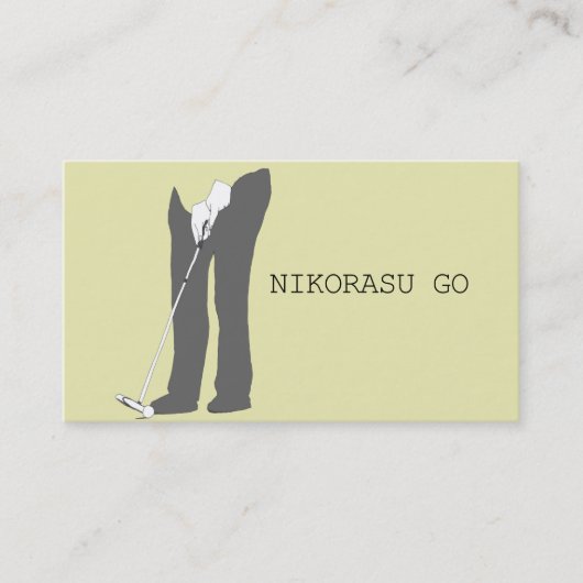 GOLF BUSINESS CARD VISITENKARTE (Vorderseite)