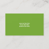 Golf Business Card Visitenkarte (Rückseite)