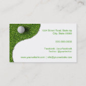 Golf Business Card Visitenkarte (Rückseite)