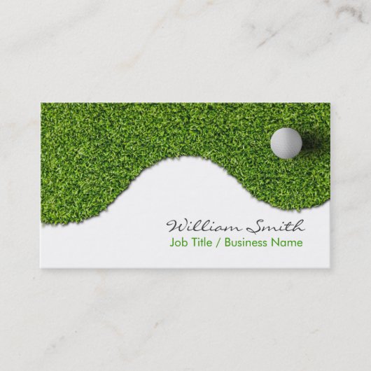 Golf Business Card Visitenkarte (Vorderseite)