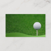 Golf Business Card Visitenkarte (Rückseite)