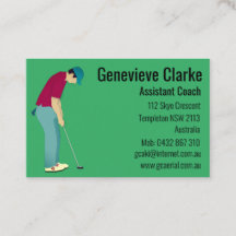 Golf Business Card