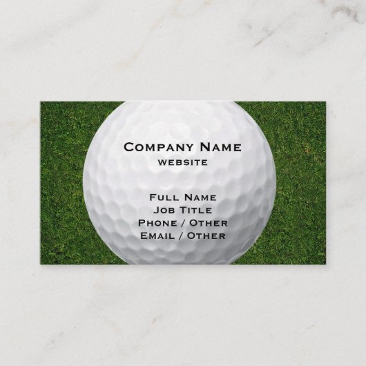 Golf Business Card Visitenkarte (Vorderseite)