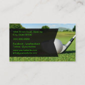 Golf Business Card Visitenkarte (Rückseite)