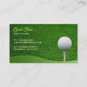 Golf Business Card Visitenkarte (Vorderseite)