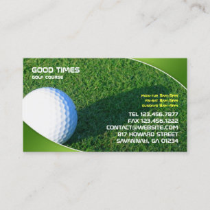 Golf Business Card Visitenkarte