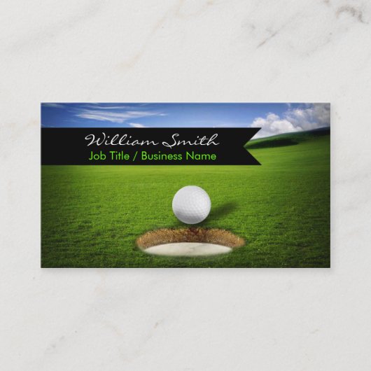 Golf Business Card Visitenkarte (Vorderseite)
