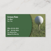 Golf Business Cards Modernes Design Visitenkarte (Vorderseite)