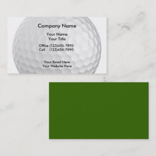 Golf Business Cards Visitenkarte
