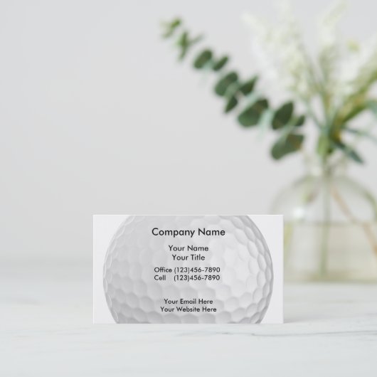 Golf Business Cards Visitenkarte (Stehend Vorderseite)