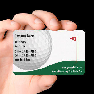 Golf Business Cards Visitenkarte