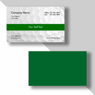 Golf Business Cards Visitenkarte