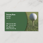 Golf Business Cards Visitenkarte (Vorderseite)