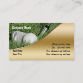 Golf Business Cards Visitenkarte (Vorderseite)
