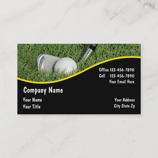 Golf Business Cards Visitenkarte (Vorderseite)