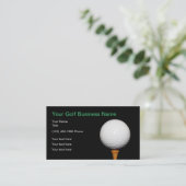 Golf Business Einfach Golf Ball Thema Visitenkarte (Stehend Vorderseite)