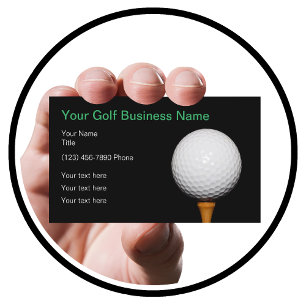 Golf Business Einfach Golf Ball Thema Visitenkarte