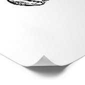 Golf Caddie - Golf Art Print Poster (Ecke)