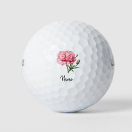 Golf Carnation Blume für Golf Mama Muttertag Golfball
