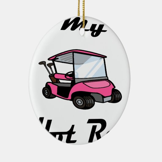 Golf cart3 keramik ornament (Rechts)