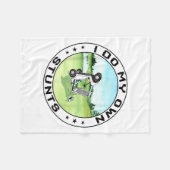 Golf Cart Accident I Do My Own Stunts Fun Present  Fleecedecke (Vorderseite (Horizontal))