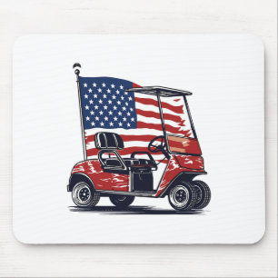 Golf Cart American Flag 4. Juli Sport Patrioti Mousepad