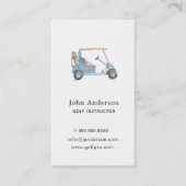 Golf Cart and Bag Golf pro oder Instructor Visitenkarte (Vorderseite)