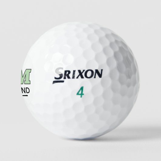 Golf Cart and Custom M Initial Mark Golfball (Logo)